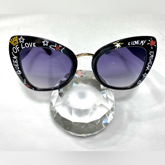John Varvatos Accessories - Butterfly Sunglasses in Acetate Print Graffiti Eyewear John Varvatos